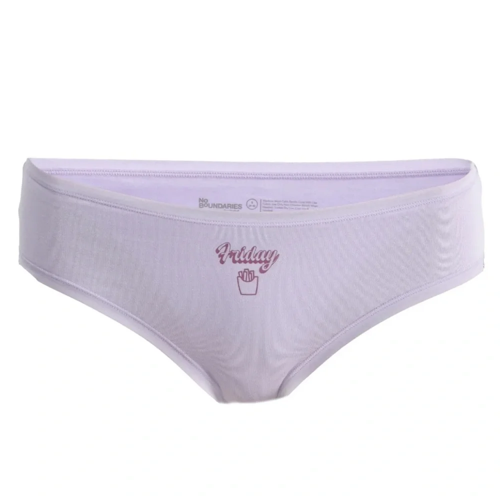 Cotton Hipster Panties, Days of the Week - 7 Pack
